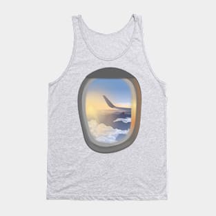 Airplane Window Sunrise Tank Top